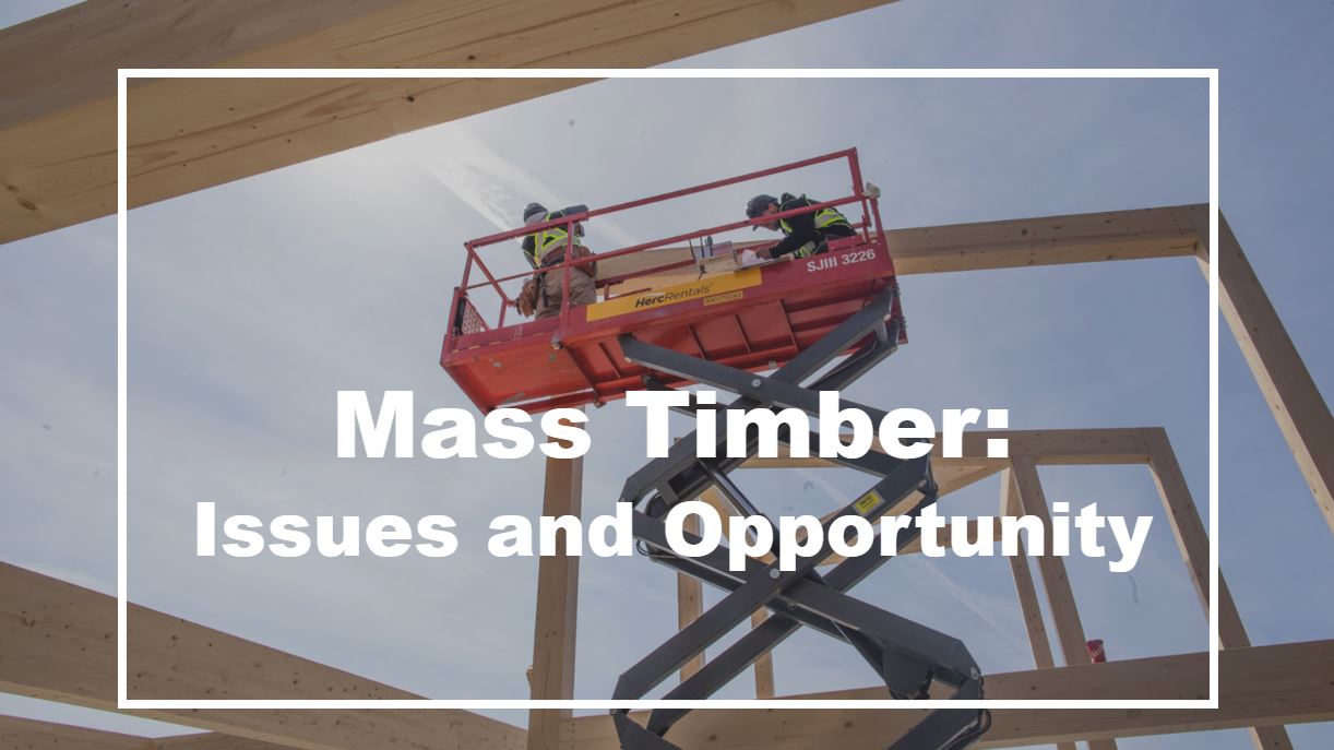 Mass Timber: Issues and Opportunity