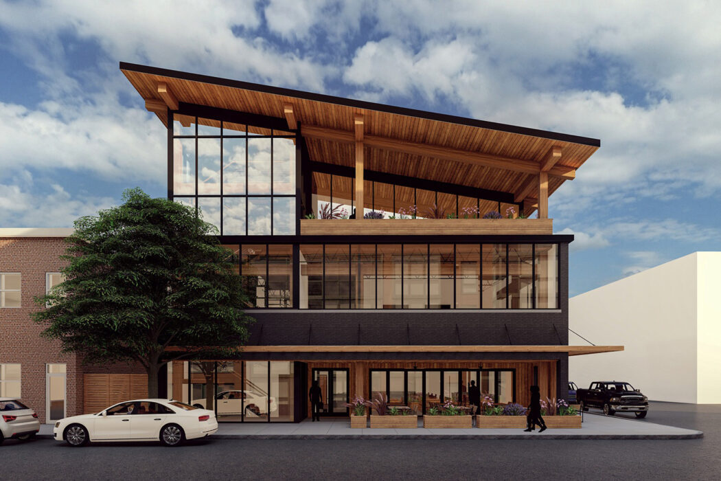 Rendering of exterior of 504 Broadway.