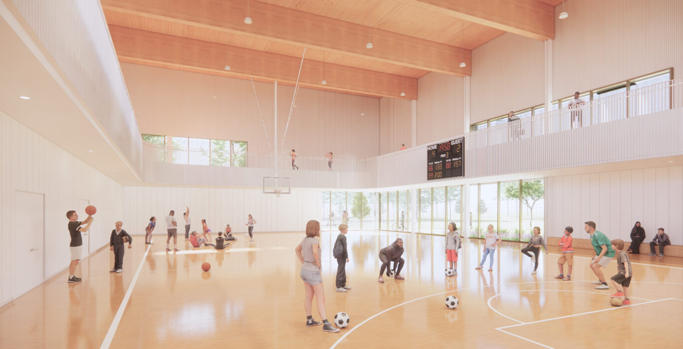 South Common Community Centre interior rendering