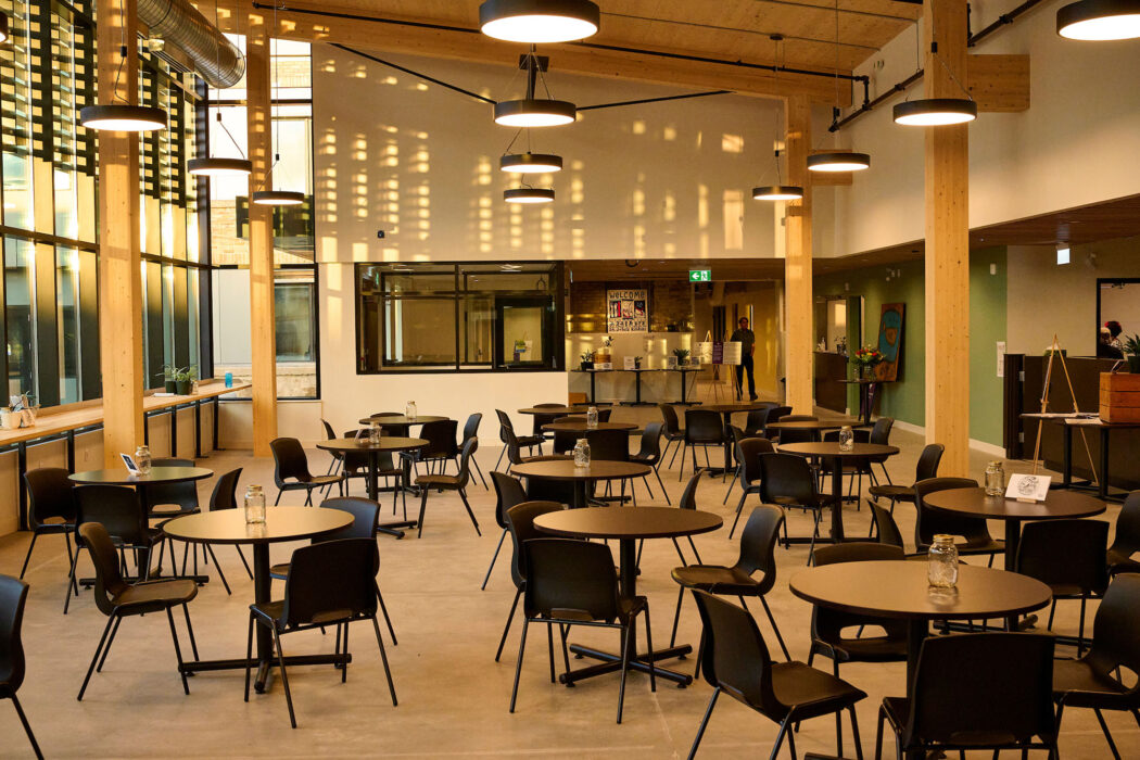 The Working Centre - St. John's mass timber kitchen.